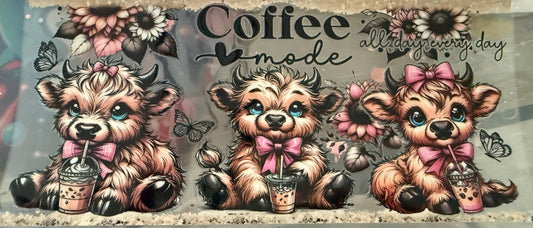 Highland Cow - Coffee Mode