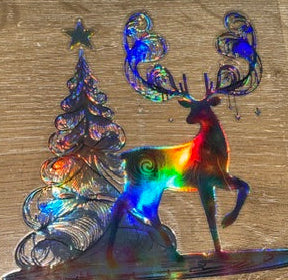 Christmas - Holographic Reindeer