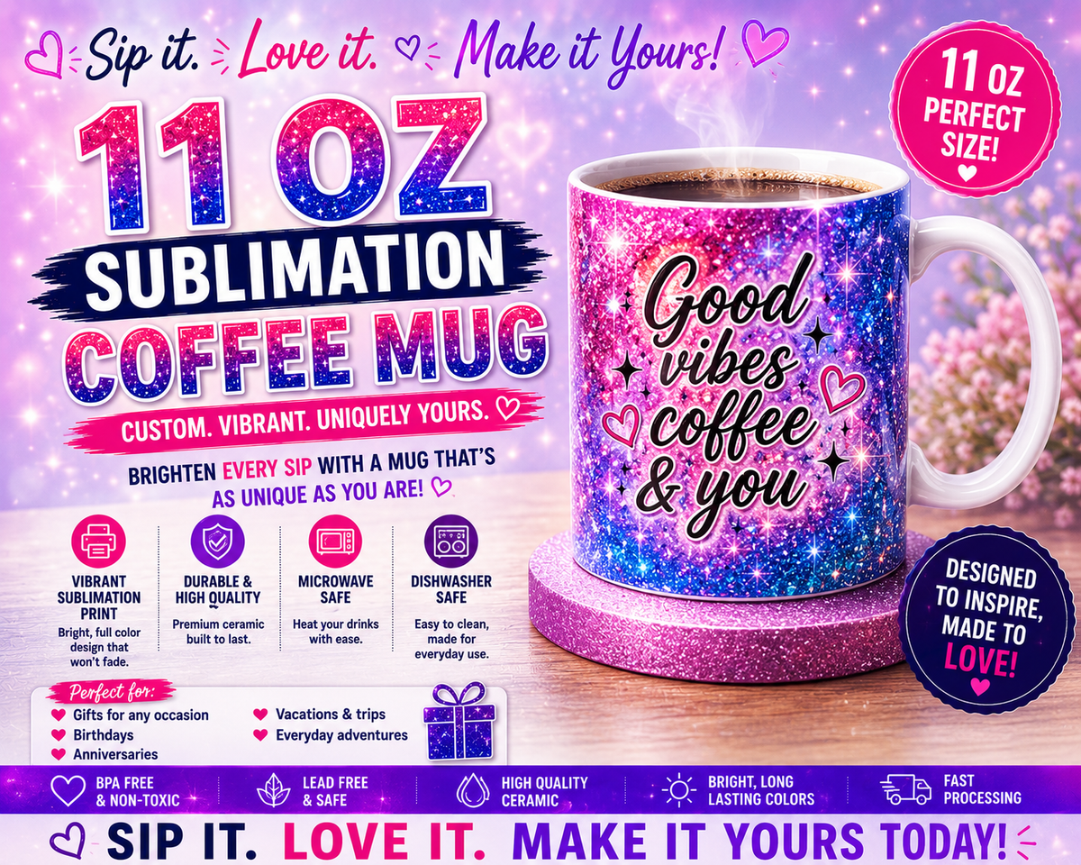 11 Oz Sublimation Coffee Mug